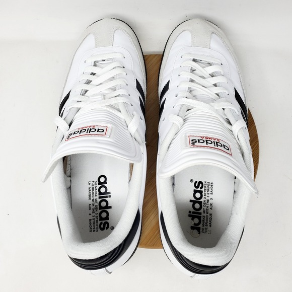 Adidas Samba OG Shoes Mens 12 White Black Soccer Low Turf Indoor Sneaker - Picture 8 of 14